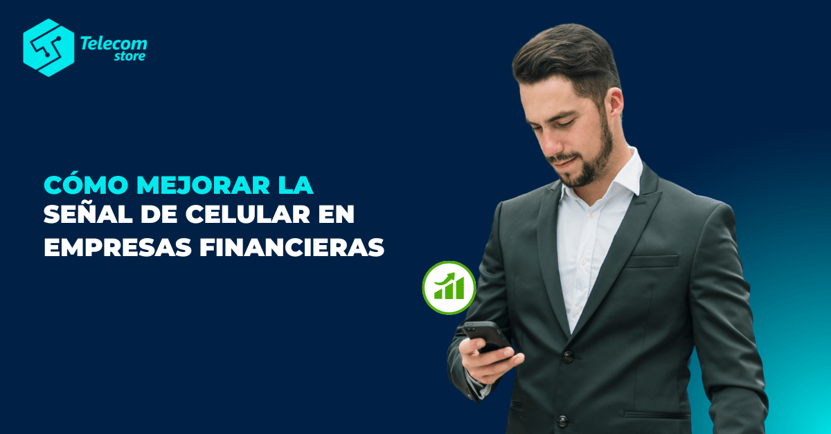 ¿Cómo puedo aumentar la señal celular en empresas financieras?